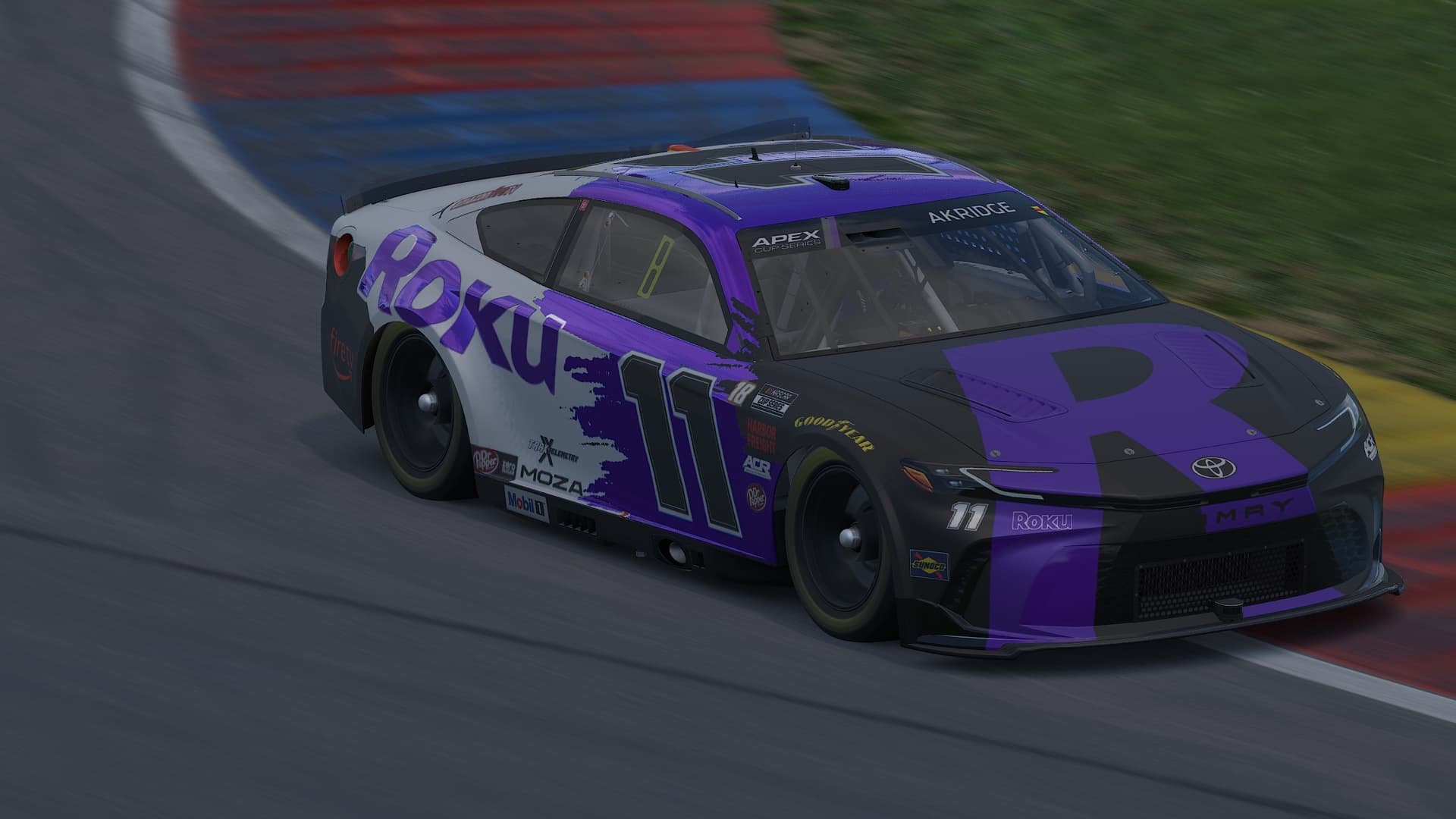 Purple Toyota On The Curbs