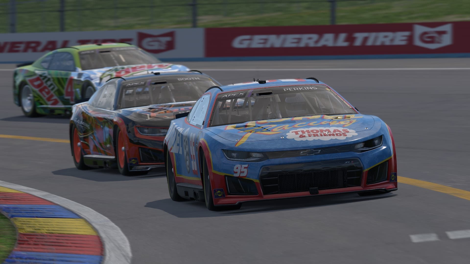 Three-Car Battle
